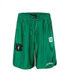 Barrow - Grüne Shorts Mit Elastischem Bund - Lyst