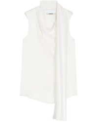 Max Mara - Smmdry 113 Drape Mouwloze Blouse - Lyst