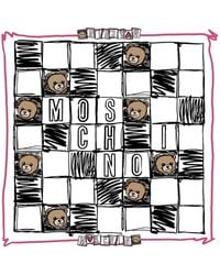 Moschino - Seidenschal Aus Bedrucktem Crêpe - Lyst