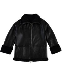 Just things we like - Jassen ,Zwart ,Wol Eiko Lambskin Shearling Jacket - Lyst