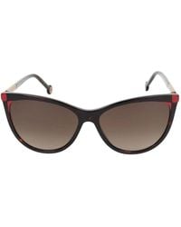 Carolina Herrera - Rote Havana Sonnenbrille Her 0141/S O63 - Lyst