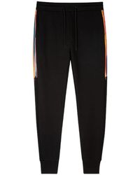 Paul Smith - Zwarte Gestreepte Sweatpants - Lyst