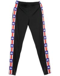 Kappa - Broeken ,Zwart ,Authentieke Dameslegging Zwart/Blauw - Lyst