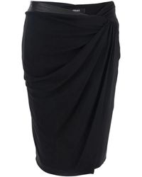 Versace - Gedrapeerde Midi-Rok Met Versierde Tailleband - Lyst