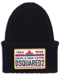 DSquared² - Schwarzer Logo-Patch Leichter Rippstrickpullover - Lyst