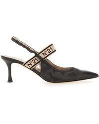 N°21 - Slingback Mit Logo - Lyst