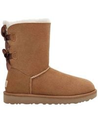 UGG - Schoenen ,Bruin ,Leer Bailey Bow Ii Boot - Lyst