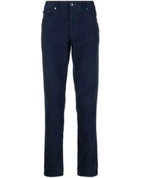Hackett - Jeans ,Blauw ,Katoen Moleskin Broek Met Logopatch - Lyst