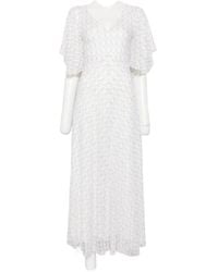 Missoni - Lange Jurk Met V-Hals - Lyst