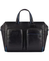 Piquadro - Elegante Leder Dokumentenhalter Mit Laptopfach - Lyst