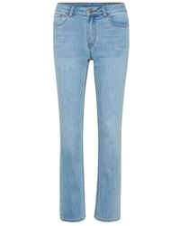 Kaffe - Straight Fit Jeans - Lyst