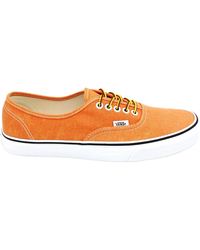 Vans - Schoenen ,Oranje ,Gewassen Canvas Veters Rubberen Zool Schoenen - Lyst