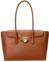 Ralph Lauren - Braune Lauren Satchel-Große Taschen - Lyst