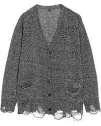 R13 - Truien & Vesten ,Grijs ,Linnen Boyfriend Cardigan - Lyst