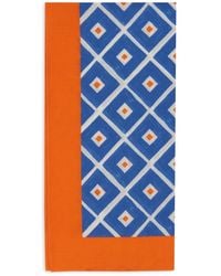 Gallo - Blaues Baumwolltuch Mit Argyle-Muster - Lyst