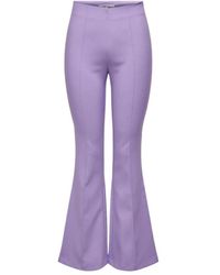 ONLY - Wide Trousers - Lyst