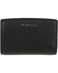 Michael Kors - Accessoires ,Zwart ,Leer Bryant Medium Pebbled Leather Wallet - Lyst