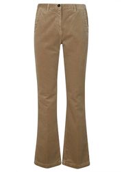 Massimo Alba - Samt ziegel pantalone mit reißverschluss,samt brick pantalone mit reißverschluss - Lyst