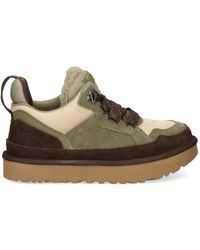 UGG - Schoenen ,Groen ,Nylon Groene Sneakers Met Nylon En Suède - Lyst