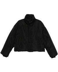 Ami Paris - Jassen ,Zwart ,Zwarte Pufferjas Met Hoge Hals - Lyst