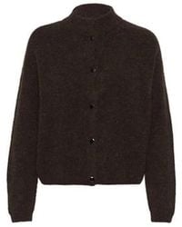 Gestuz - Truien & Vesten ,Bruin ,Wol Bruine Alphagz Korte Vest - Lyst