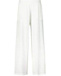 SMINFINITY - Weite Leinen Palazzo Hose - Lyst