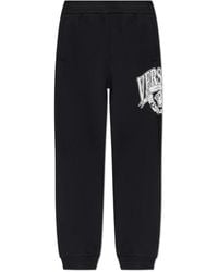 Versace - Broeken ,Zwart ,Katoen Trainingsbroeken - Lyst