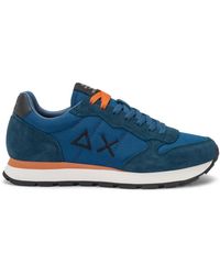 Sun 68 - Schoenen ,Blauw ,Leer Casual Sneaker Tom Solid Blauw - Lyst