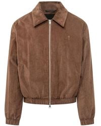 Ami Paris - Ami De Coeur Zipped Jacket - Lyst