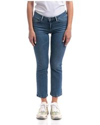 Liu Jo - Cropped bootcut jeans - Lyst