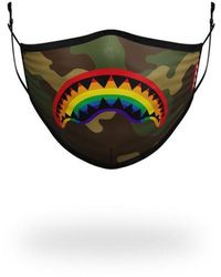Sprayground Rainbow Chenille Fashion Mask - Groen