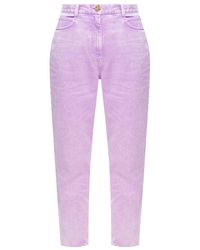 Balmain High-waisted jeans - Lila