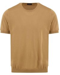 Drumohr - Braune t-shirt und polo kollektion - Lyst