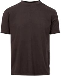 Paolo Pecora - Baumwoll t-shirt mit rundhalsausschnitt und kurzen ärmeln - Lyst