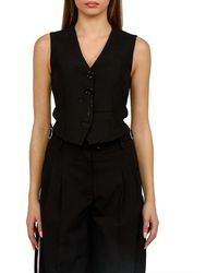Patrizia Pepe - Tailored Twill Vest - Lyst