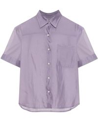 Rag & Bone - Overhemden ,Paars ,Shirt Met Zak - Lyst