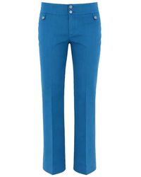 Etro - Rechte Broek Met Zakken Aan De Voorkant - Lyst