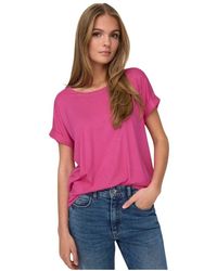 ONLY - Moster short sleeves o-neck top - Lyst