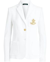 Ralph Lauren - Anfisa Gevoerde Blazer Met Gouden Details - Lyst
