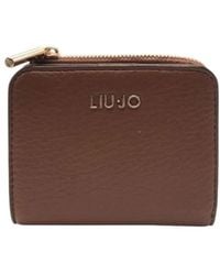 Liu Jo - Kurze Geldbörse Mit Reißverschluss Und Mehreren Fächern - Lyst