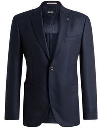 BOSS - Jassen ,Blauw ,Wol H-Janson-233 Blazer - Lyst