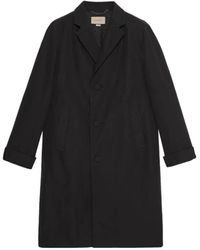 Gucci - Single-Breasted Katoenen Poplin Jas - Lyst