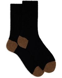 Gallo - Kurze einfarbige grüne bouclé-socken - Lyst