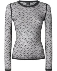 Pinko - Brunei Lace Top Met Lange Mouwen - Lyst