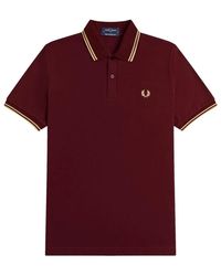Fred Perry - Tops ,Rood ,Katoen M12 Polo - Lyst
