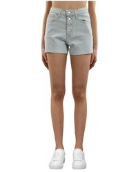 Calvin Klein - Shorts de mezclilla con efecto desgastado - Lyst