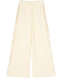 Oltre - Broeken ,Wit ,Katoen Palazzo Pants - Lyst