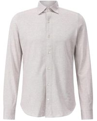 Finamore 1925 - Elegantes Toronto Hemd Mit Kaschmir - Lyst
