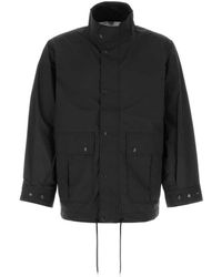Nanamica - Jassen ,Zwart ,Nylon Opvouwbaar Field Jacket - Lyst