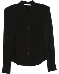 IRO - Overhemden ,Zwart ,Zijden Blouse - Lyst
